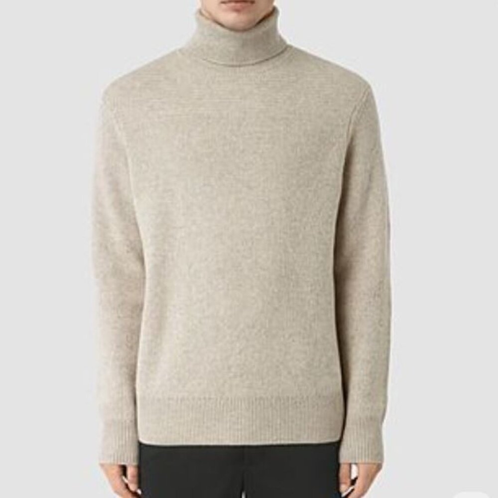 Allsaints Raynor Roll Neck Wool Sweater Size Xl